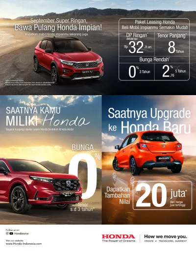 September Super Ringan, Bawa Pulang Honda Impian!