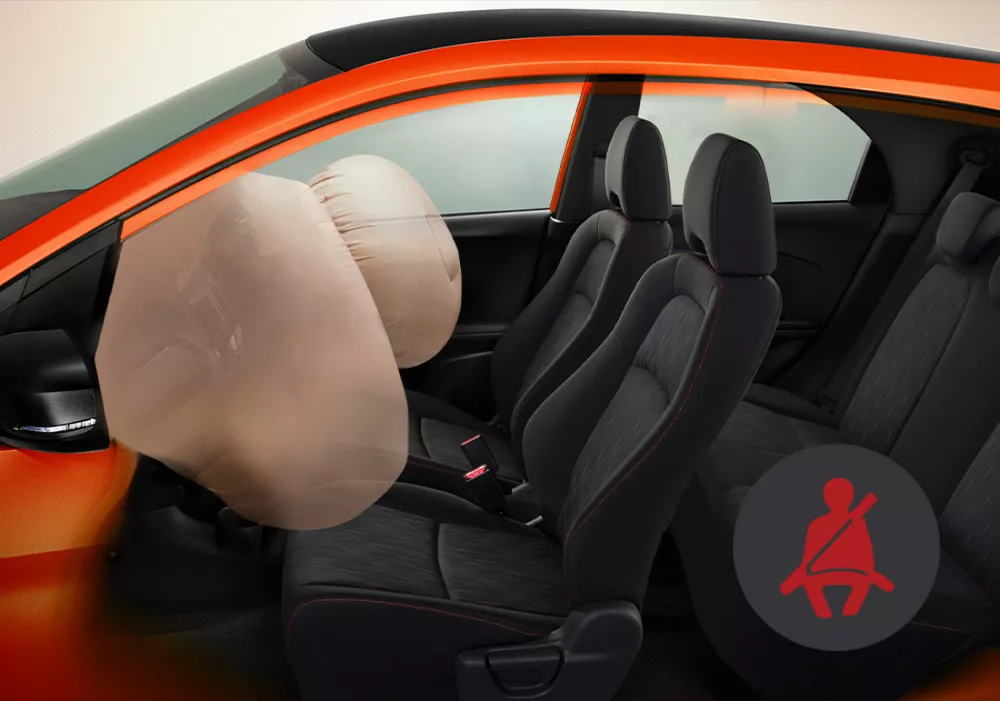 Dual Front SRS Airbag & Seatbelt Reminder