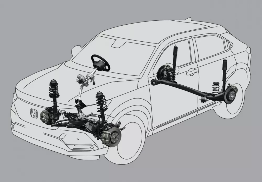 MacPherson Strut & H-Shape Beam Suspension