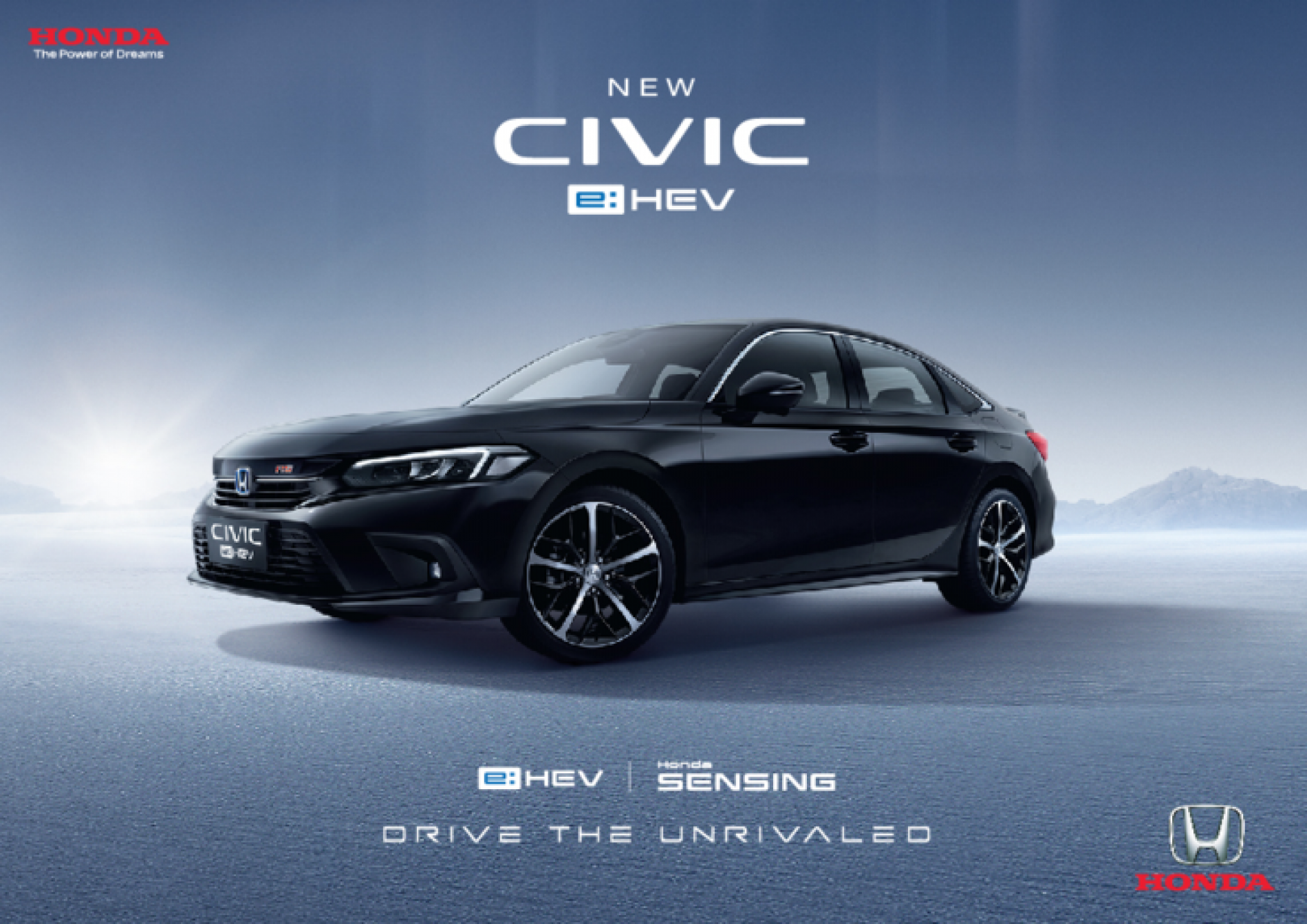 Pertama Kalinya, Honda Luncurkan Varian All New Civic e:HEV