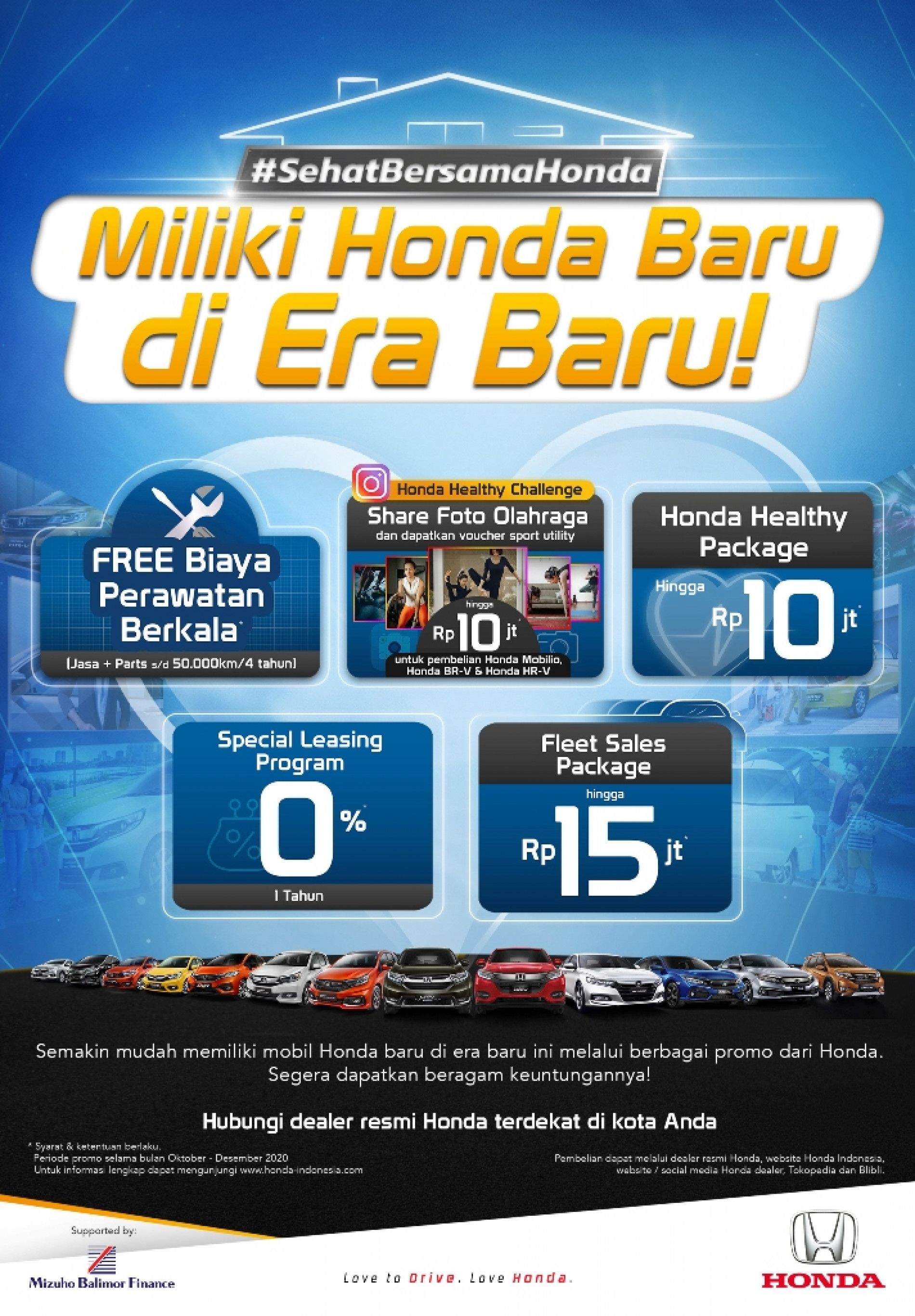 Promosikan Gaya Hidup Sehat, Honda Berikan Keuntungan untuk Calon Konsumen Lewat Program Honda “Sehat Bersama Honda”